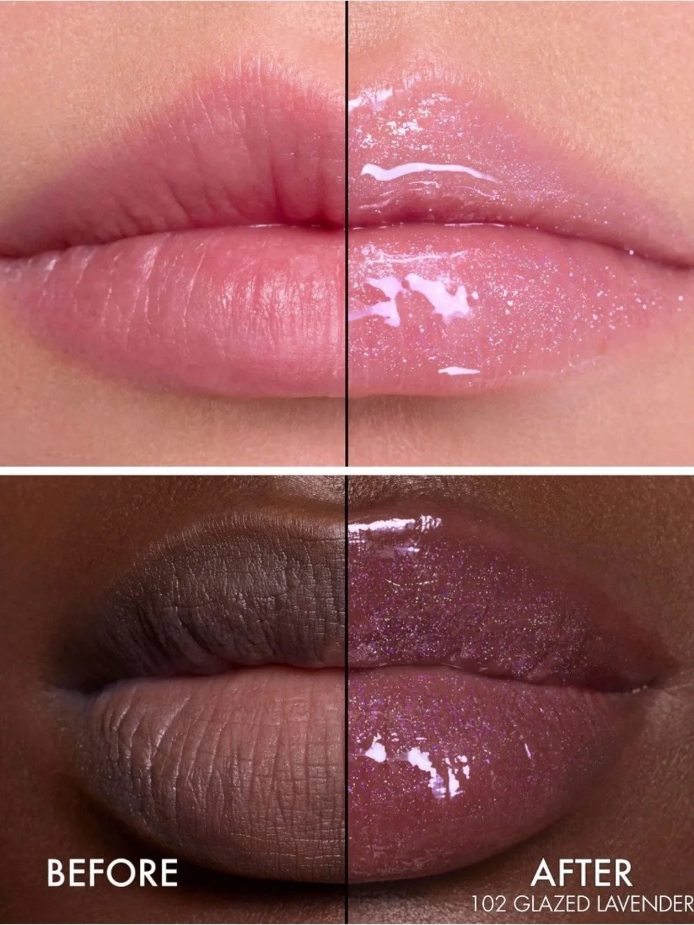 Dior Lip Glow Butter - 102 Glazed Lavender new in box with Dior Charm